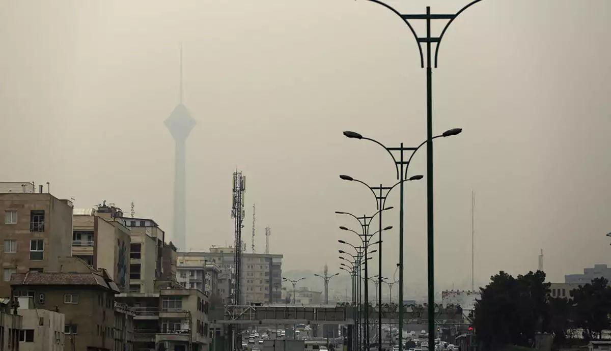 وضعیت هوای تهران باز هم روی خط نارنجی|  ۱۰ نقطه در وضعیت قرمز هستند